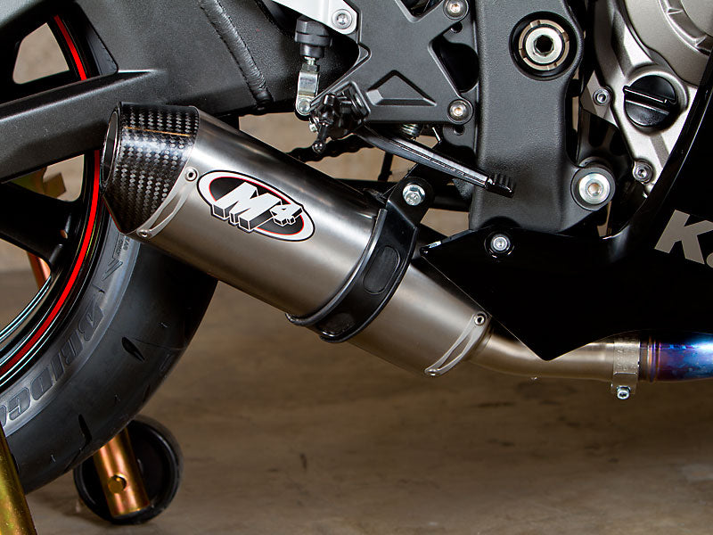 M4 Exhaust 2011 ZX10R Street Slayer System Slip On with Titanium Canister