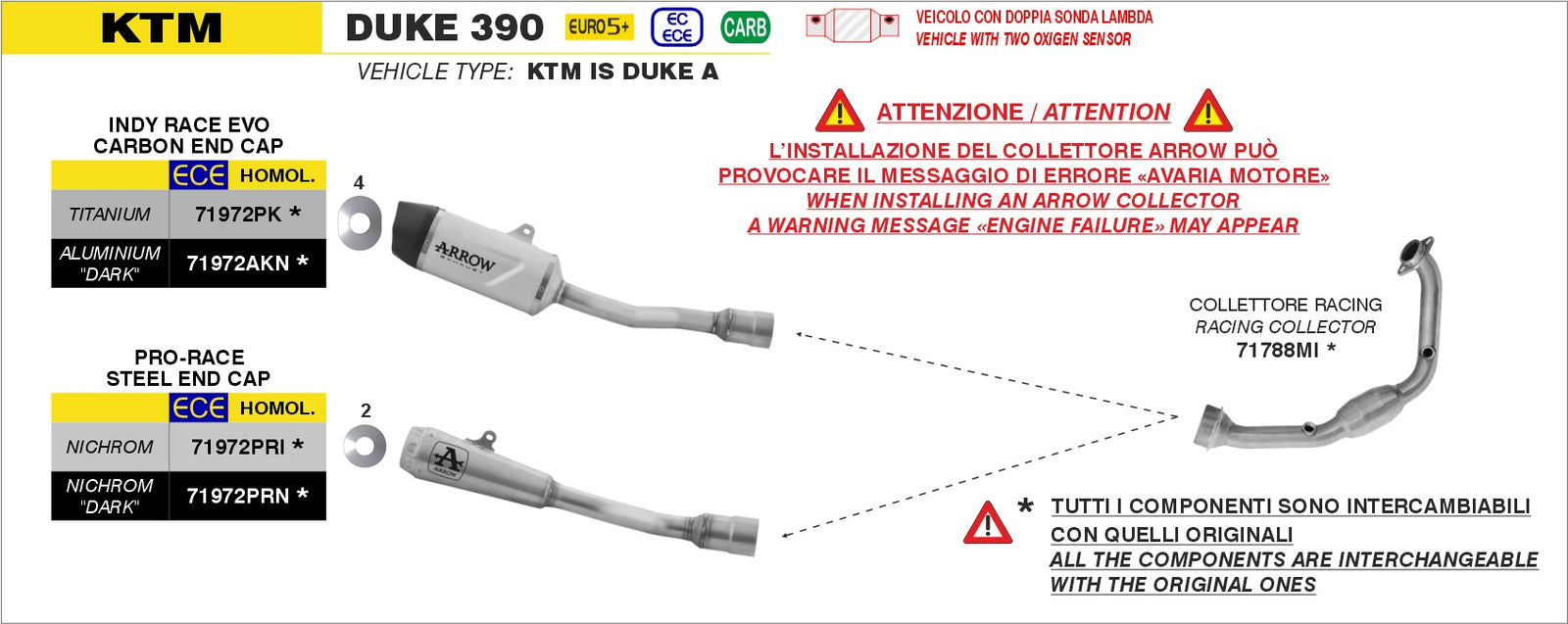 Arrow 71788MI Racing Header