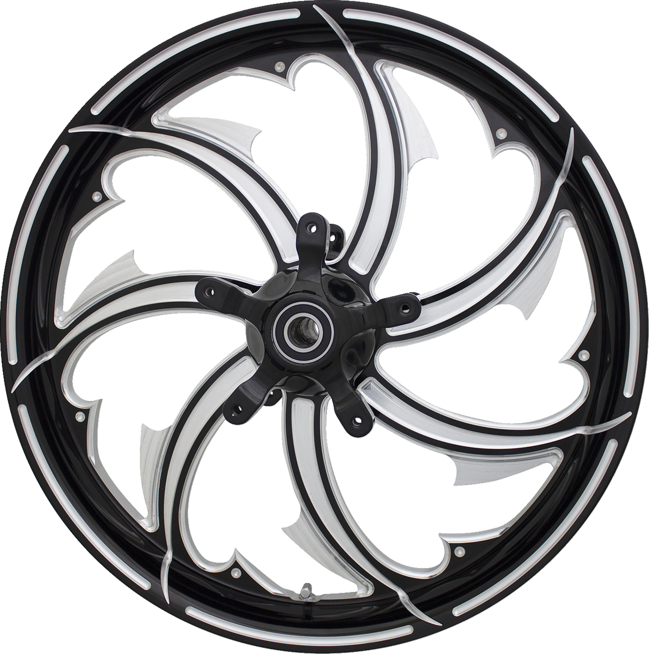 Coastal Moto Wheel - Fury - Front - Dual Disc/Without ABS - Black Cut - 21x3.25 - FL