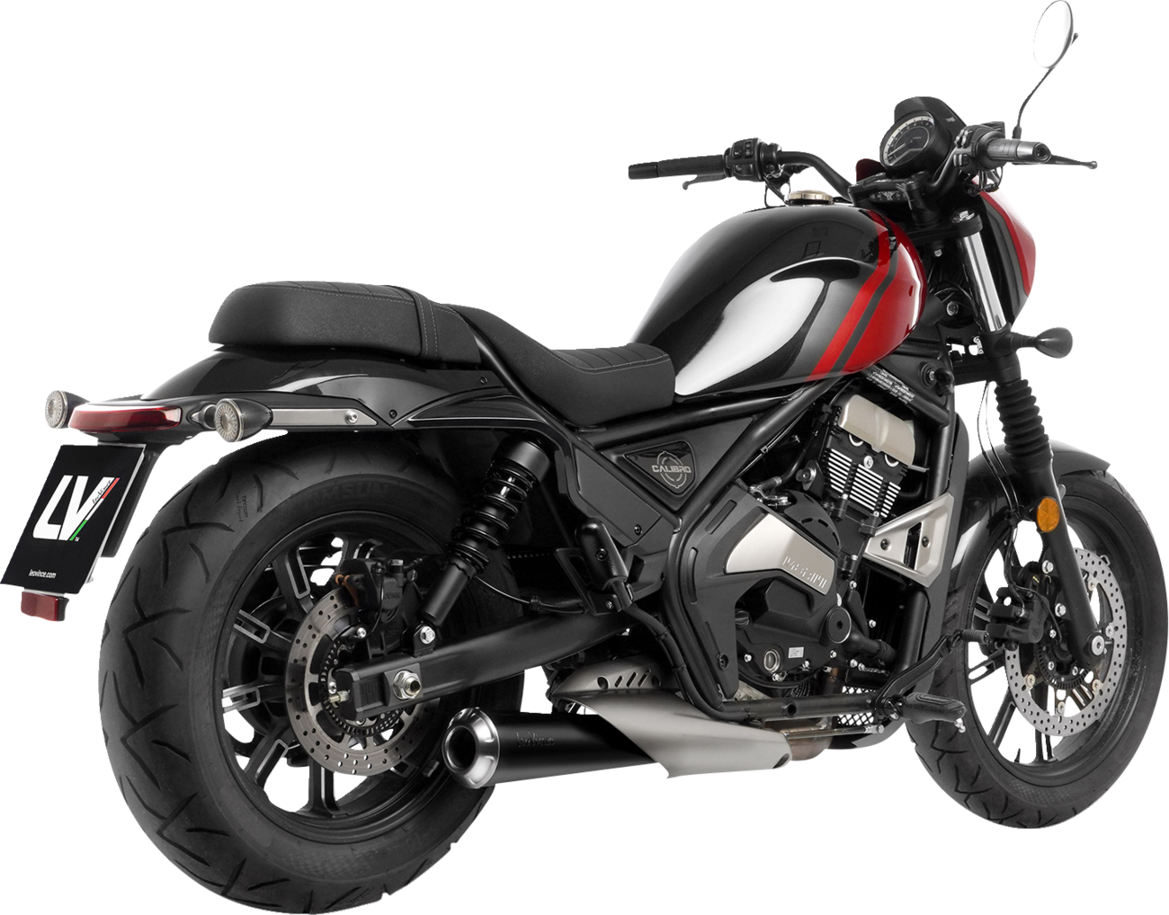 LeoVince Classic Racer Slip-On Muffler - Black - Claibro 700