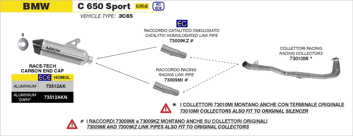 73009KZ Catalytic Homologated Mid-Pipe