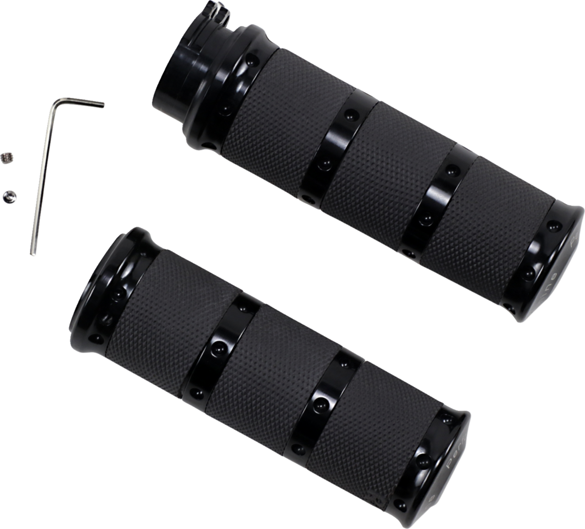 Performance Machine (PM) Contour XL Renthal Wrapped Grips - Cable - Black