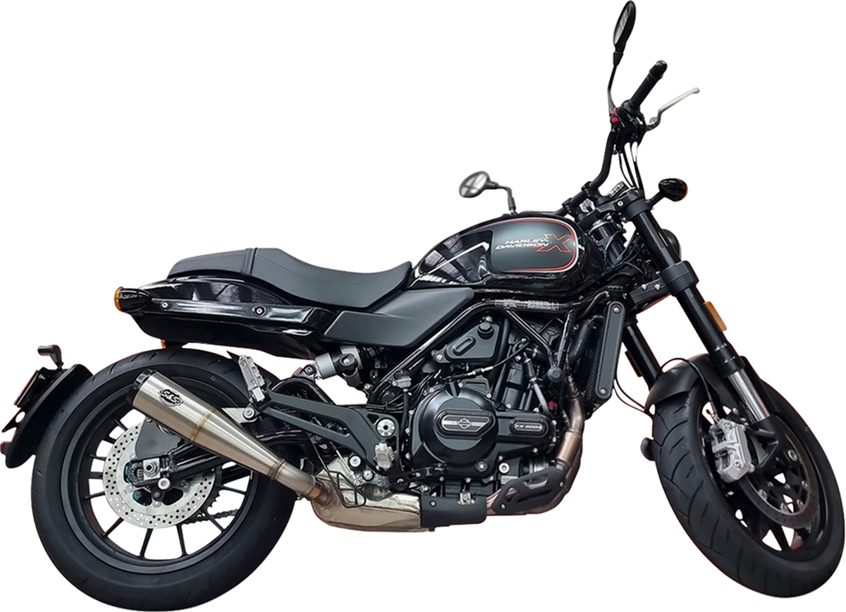S&S Cycle Grand National Slip-On Muffler - Brushed Stainless Steel - X™500