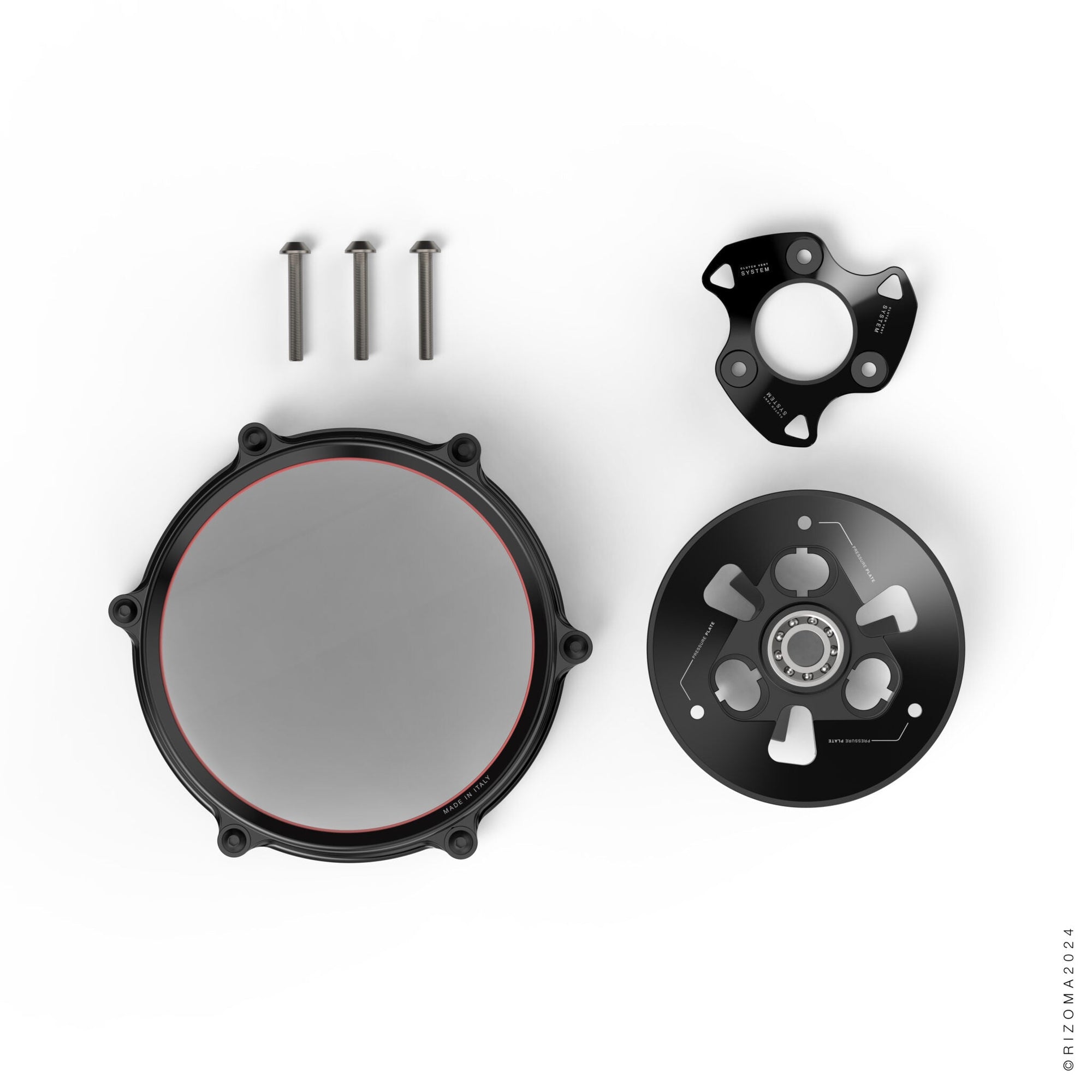 Rizoma Clear Clutch Cover Kit for Ducati Stretfighter V4 V4S