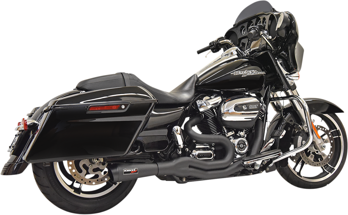 Bassani Xhaust Road Rage II 2-Into-1 Mid-Length Exhaust System - Black