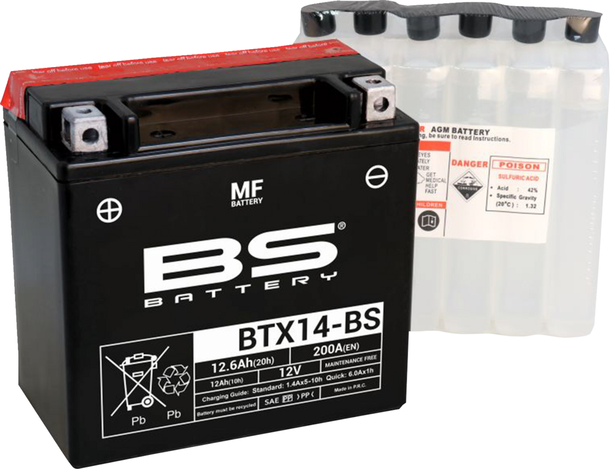 BS Battery Battery - BTX14-BS (YTX)