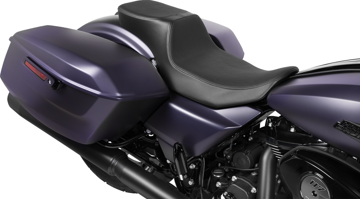 Drag Specialties Seats Predator 2-Up Seat - Extended Reach - Smooth Vinyl - FLHX/FLTR '23-'24
