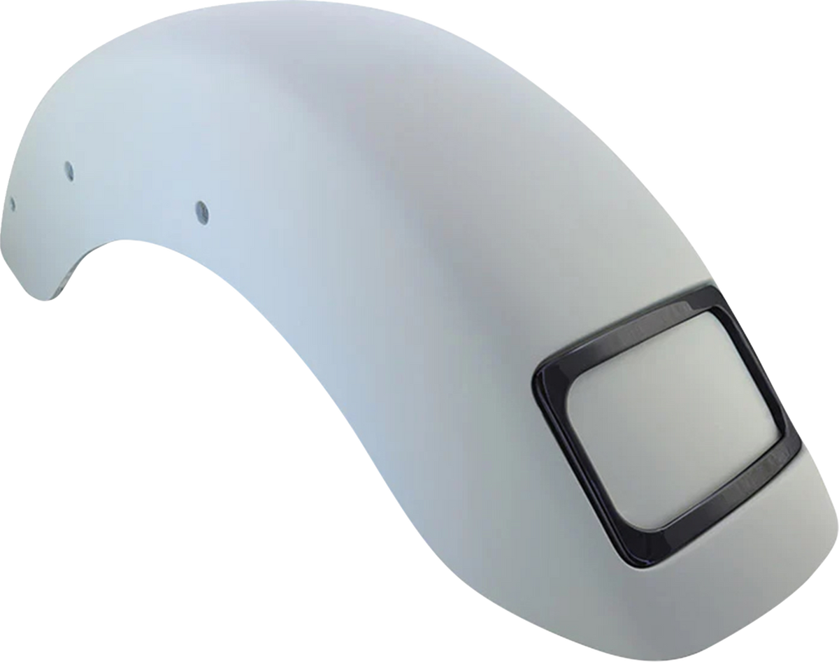 Paul Yaffe Bagger Nation The Fix Rear Fender - Black Frame Plate - HD Softail
