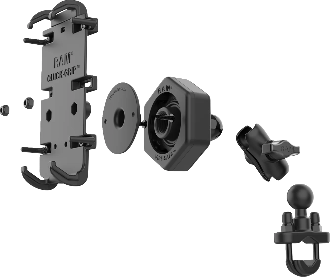 RAM Mounts Quick Grip™ Phone Mount With U-Bolt Base