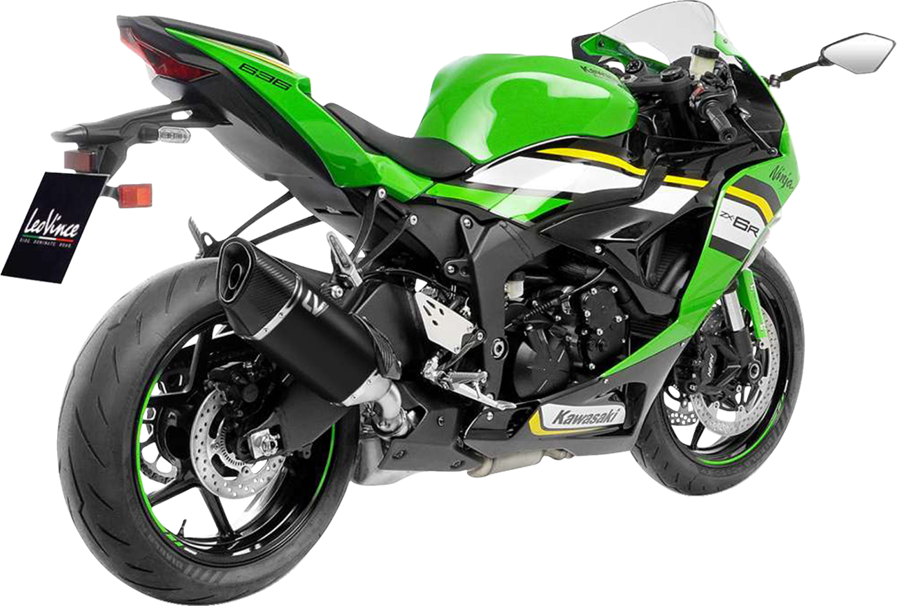 LeoVince LV-14 R Black Edition Slip-On Muffler - Kawasaki ZX-6R