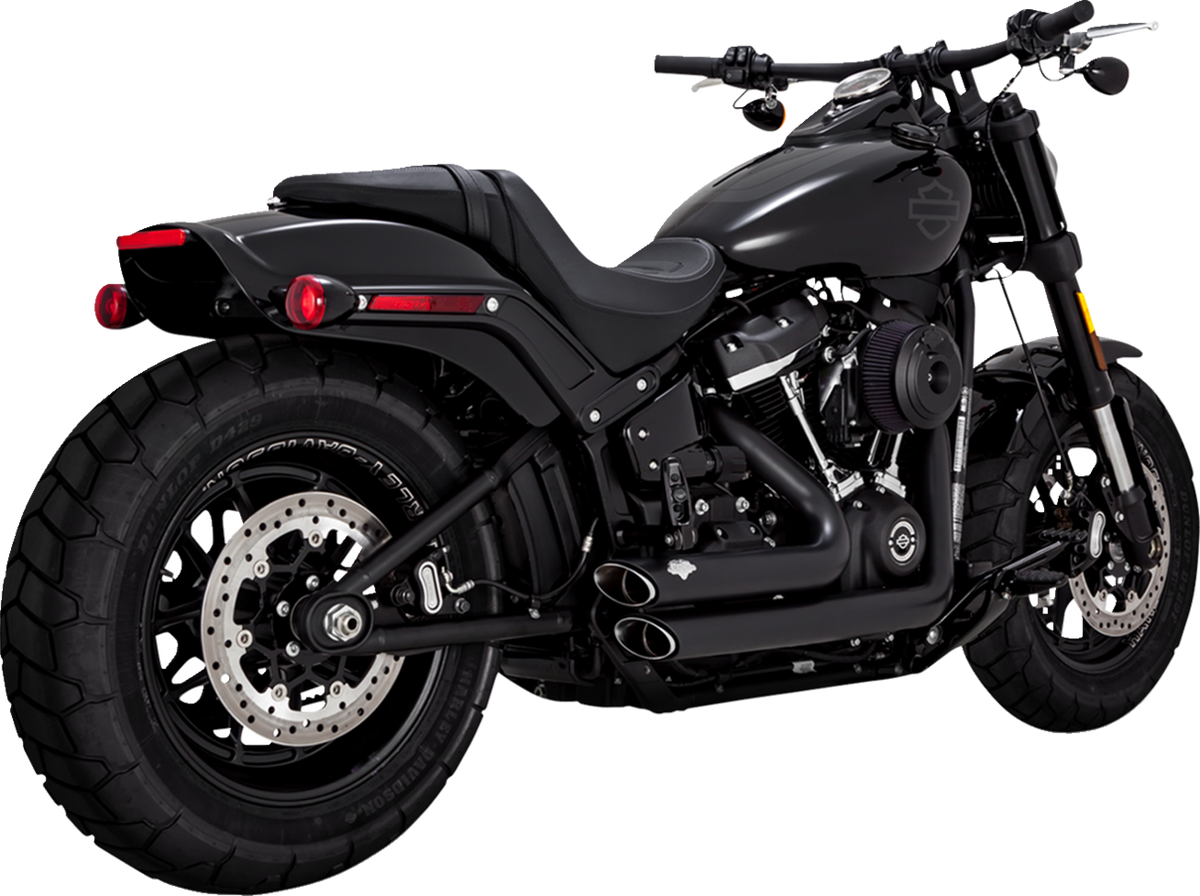 Vance &amp; Hines Shortshots Staggered Exhaust System - Matte Black