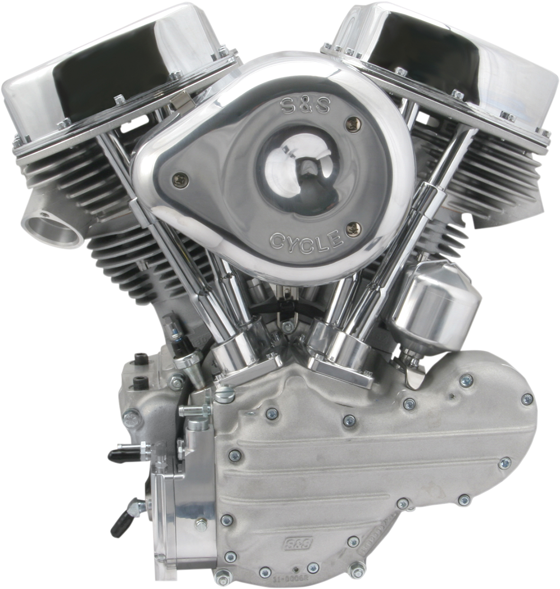 S&S Cycle P-93 Complete Engine - Natural/Silver - Custom Chassis