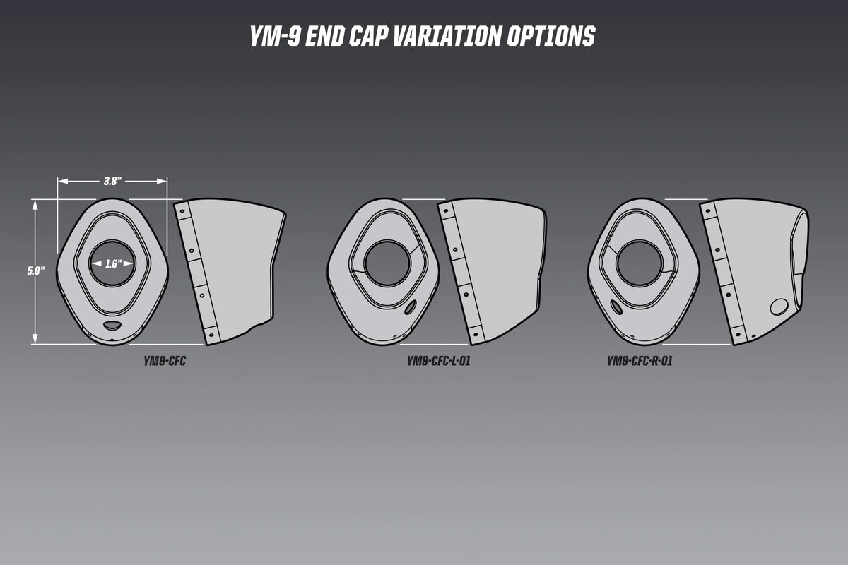 Yoshimura RS-9 / RS-9t Replacement End Cap Kit Right Side