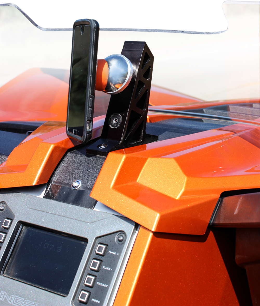 Klock Werks iOmounts™ Device Mount - Handlebar Mount - Slingshot - Black