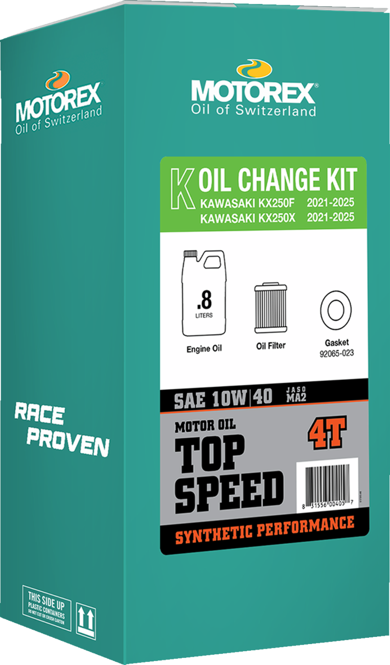 Motorex Oil Change Kit - Kawasaki KX 250 - 10w-40