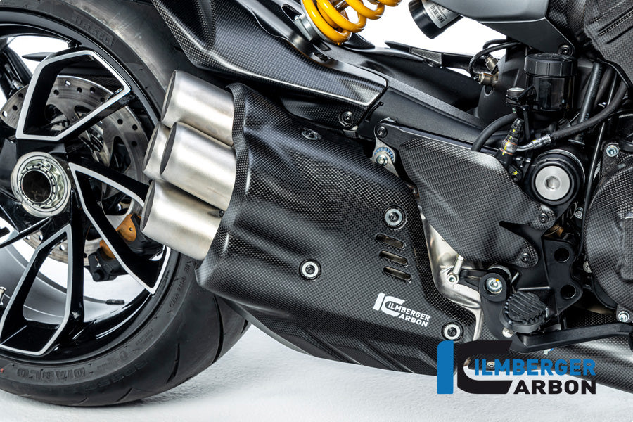 Ilmberger Carbon Exhaust Protector Muffler Ducati Diavel V4 From 2023 - Matte