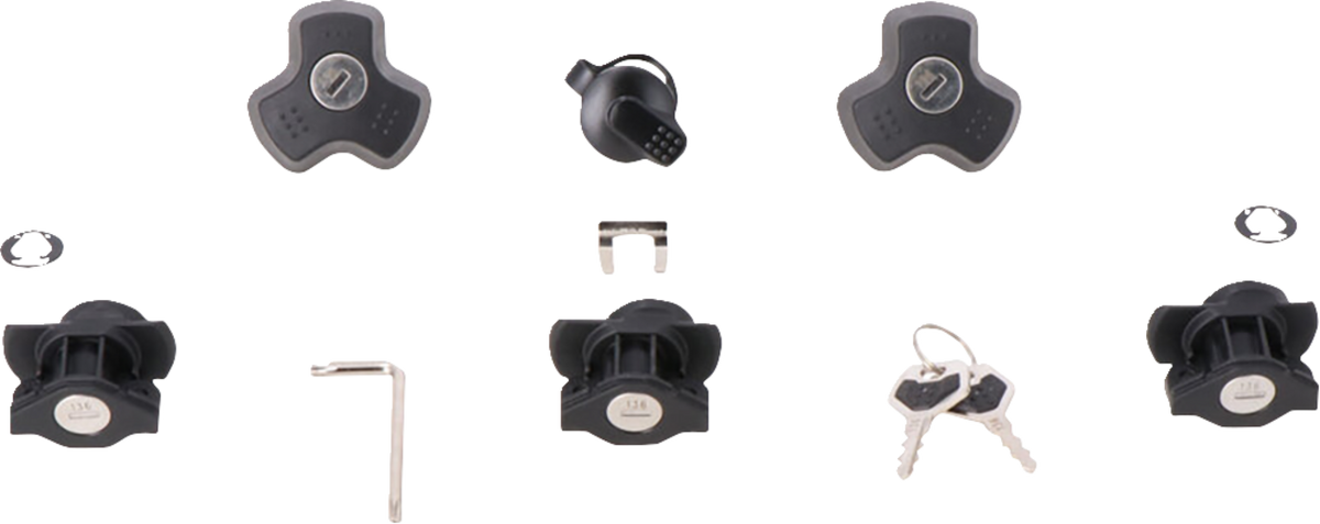 SW-Motech DUSC Lock Set - 3 Locks + 1 TRAX Lock Set + 2 Anti-Theft Devices