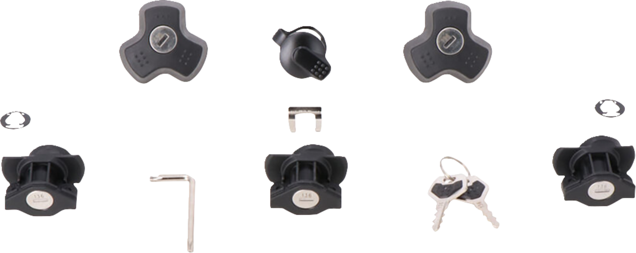 SW-Motech DUSC Lock Set - 3 Locks + 1 TRAX Lock Set + 2 Anti-Theft Devices