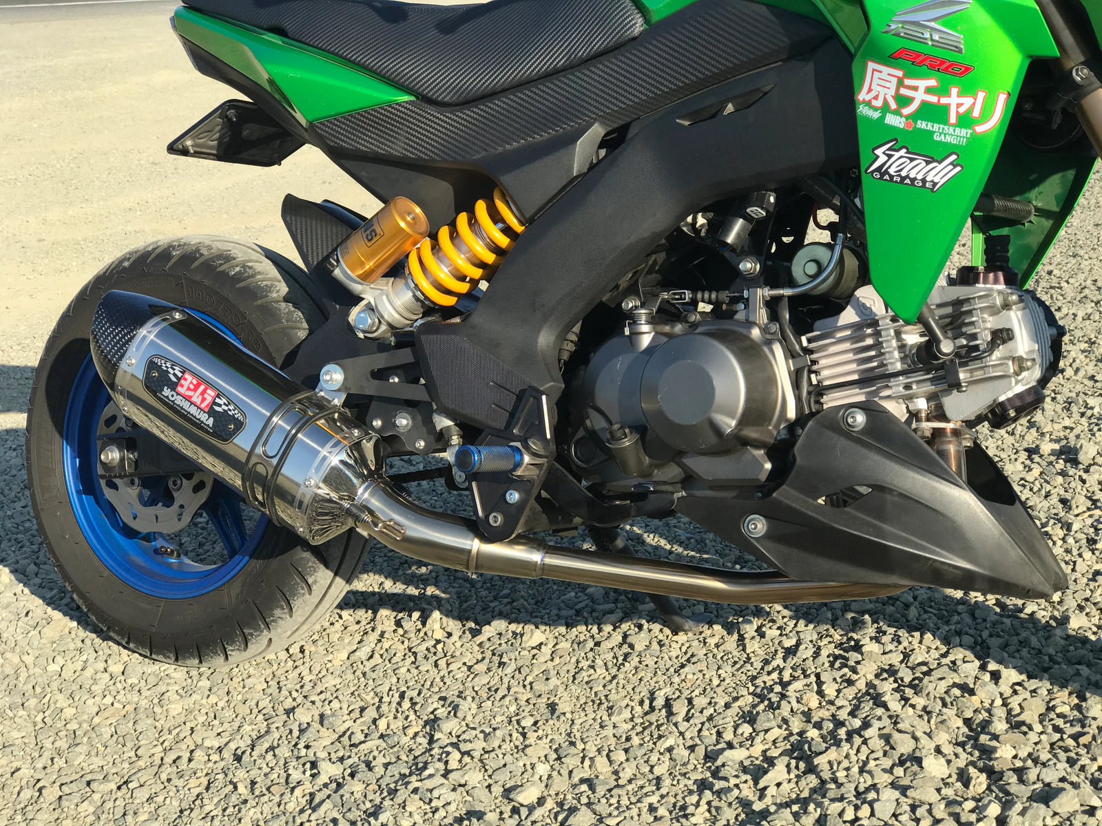 Yoshimura U.S. SPEC KAWASAKI Z125 PRO (BR125) 2017-26 Race R-77 FS SS-SS-CF