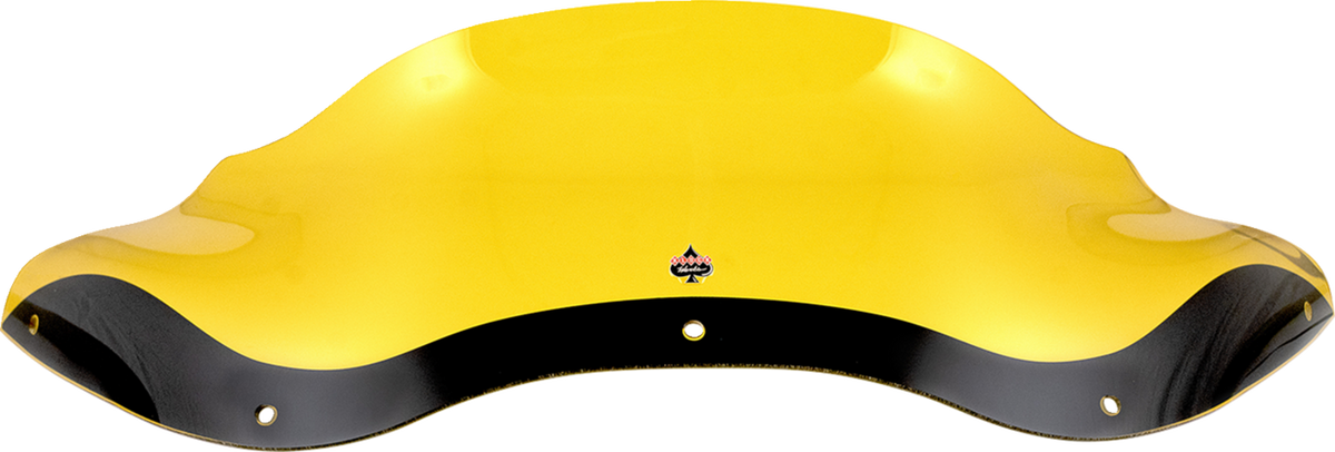 Klock Werks Kolor Flare® Windshield - 8" - Yellow - '98-'13 FLTR
