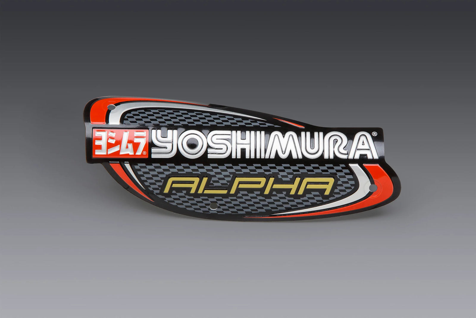 Yoshimura Muffler Name Badge Stainless Alpha And Alpha Taper - Stainless