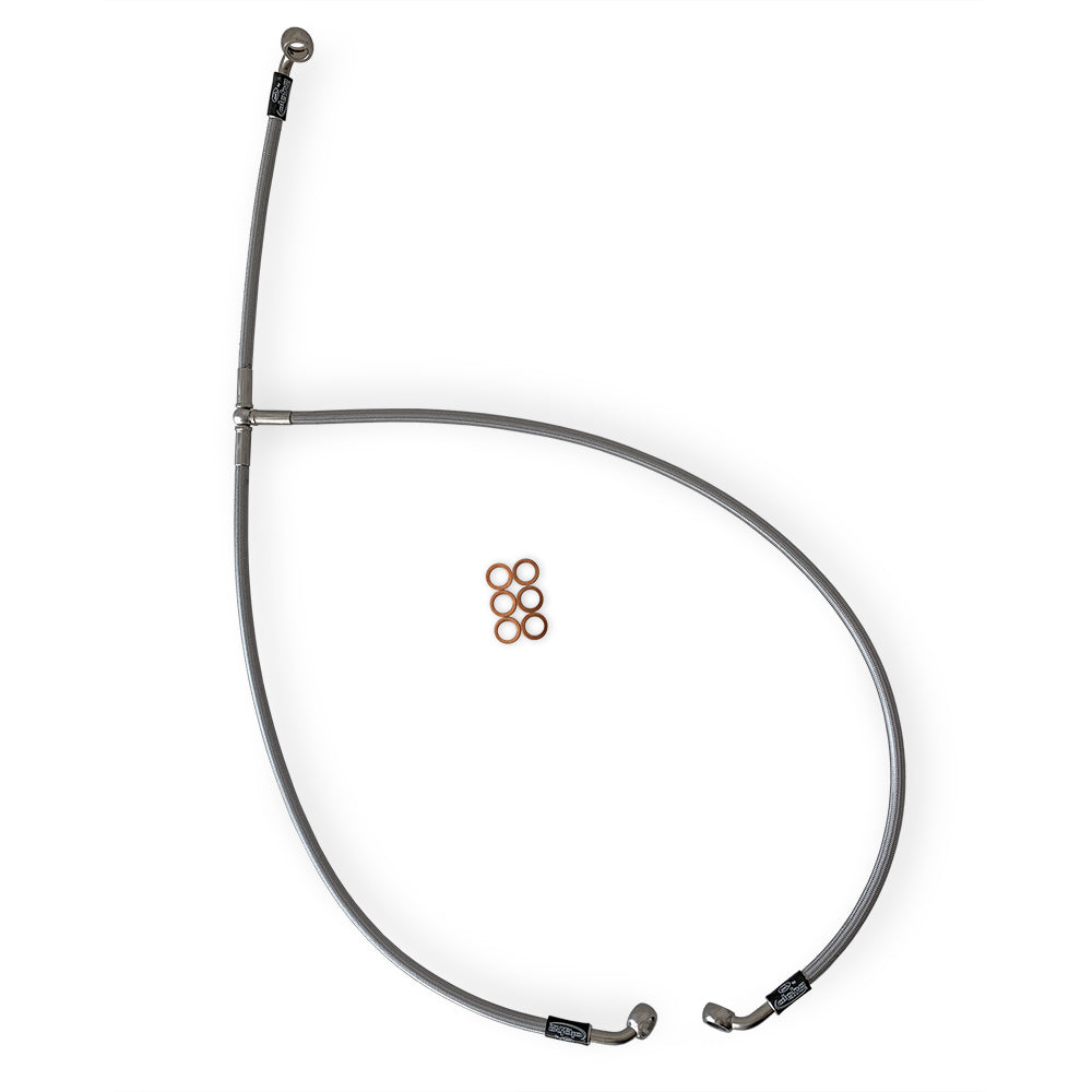 Racing front brake line set