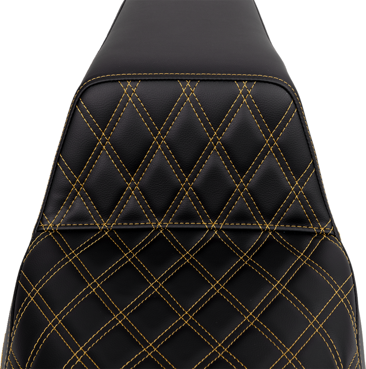 Saddlemen Step-Up Seat - Front Lattice Stitch - Gold Stitch - FLH/FLT '08-'23