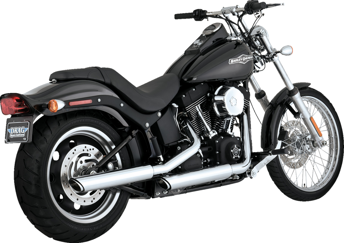 Vance & Hines 3" Twin Slash Slip-On Muffler - Chrome