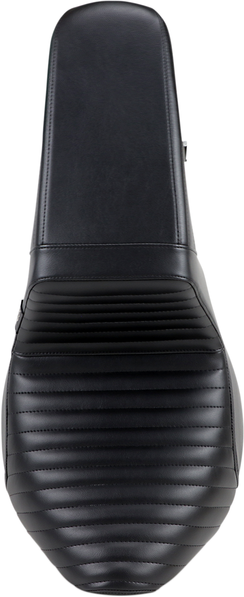 Le Pera Kickflip Seat - Pleated - Black - Softail '18-'23