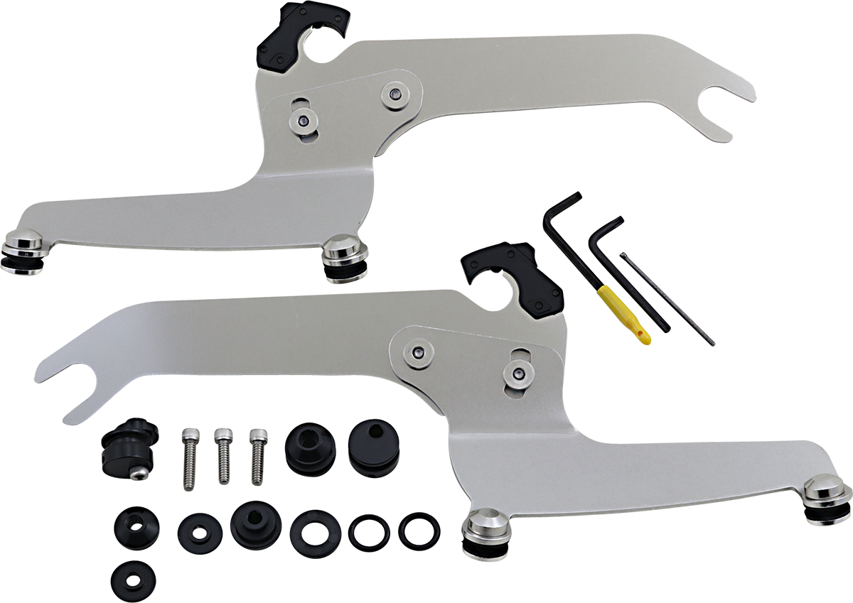 Memphis Shades Sportshield Trigger Lock Complete Mount Kit - Polished - FLSL