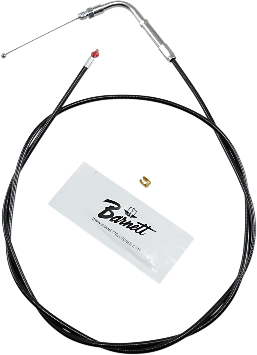 Barnett Black Vinyl Throttle Cable - +6" Size - 50" Length