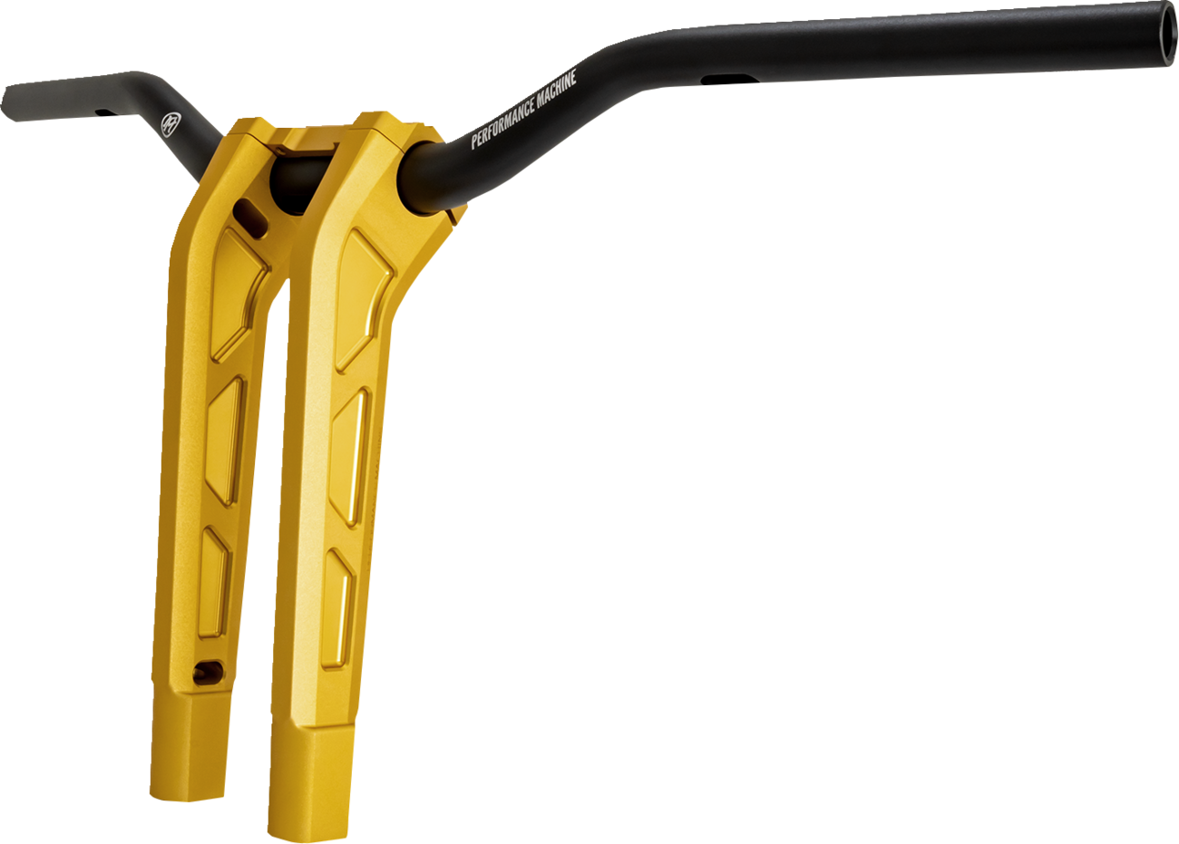 Performance Machine (PM) Phatbar & Riser Kit - Internal Wiring - 11-1/2" - Gold Ops