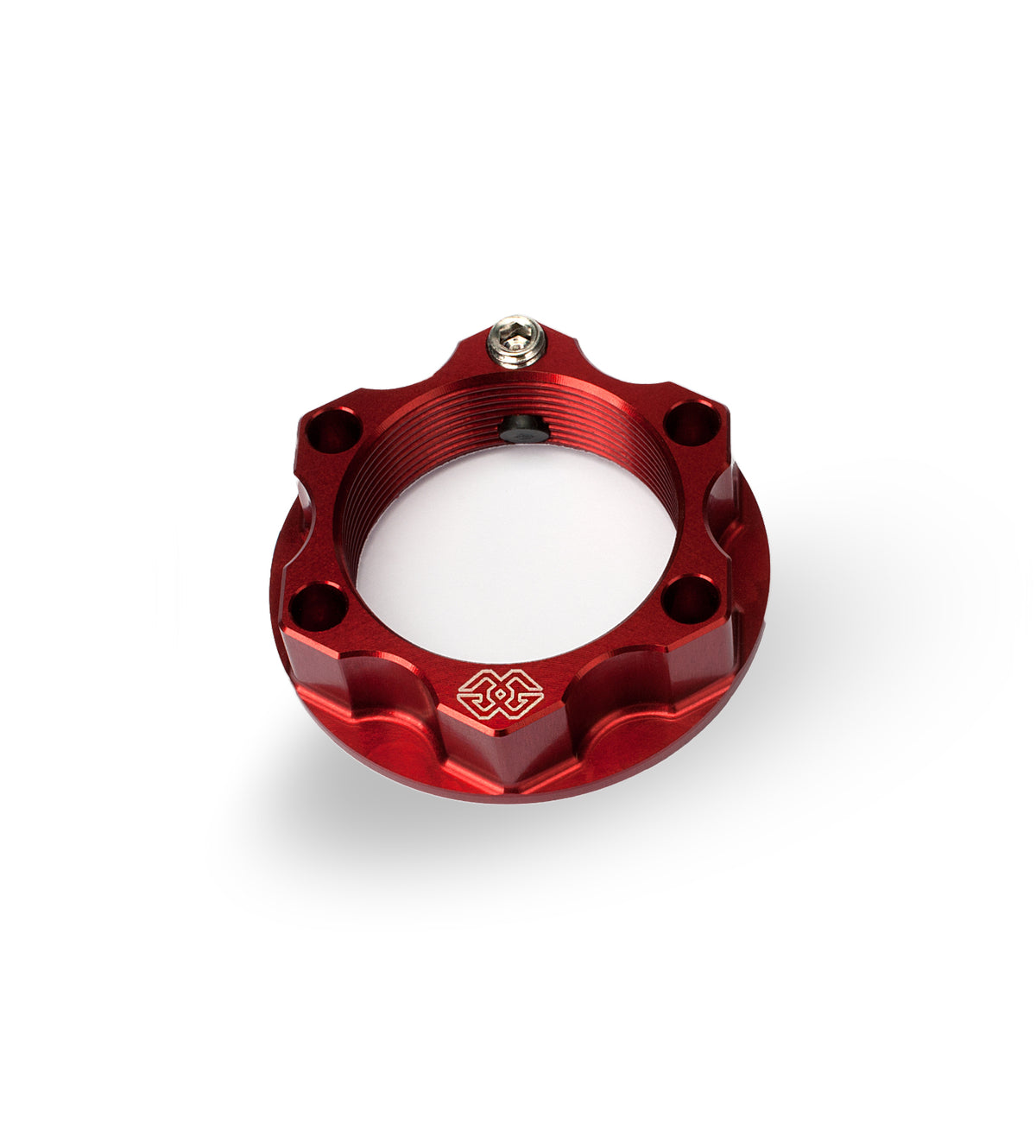 Gilles Tooling Safety Nut ACMA Aluminium M24X1.5 KIT Red
