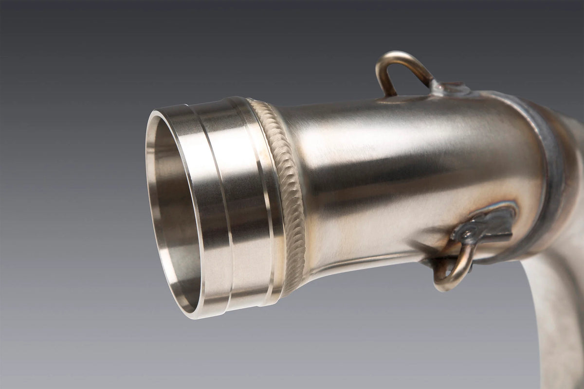 Yoshimura KTM/HUSQ 250/350 19-22 / GAS GAS MC 250F RS-12 Stainless Full Exhaust, W/ Aluminum Muffler