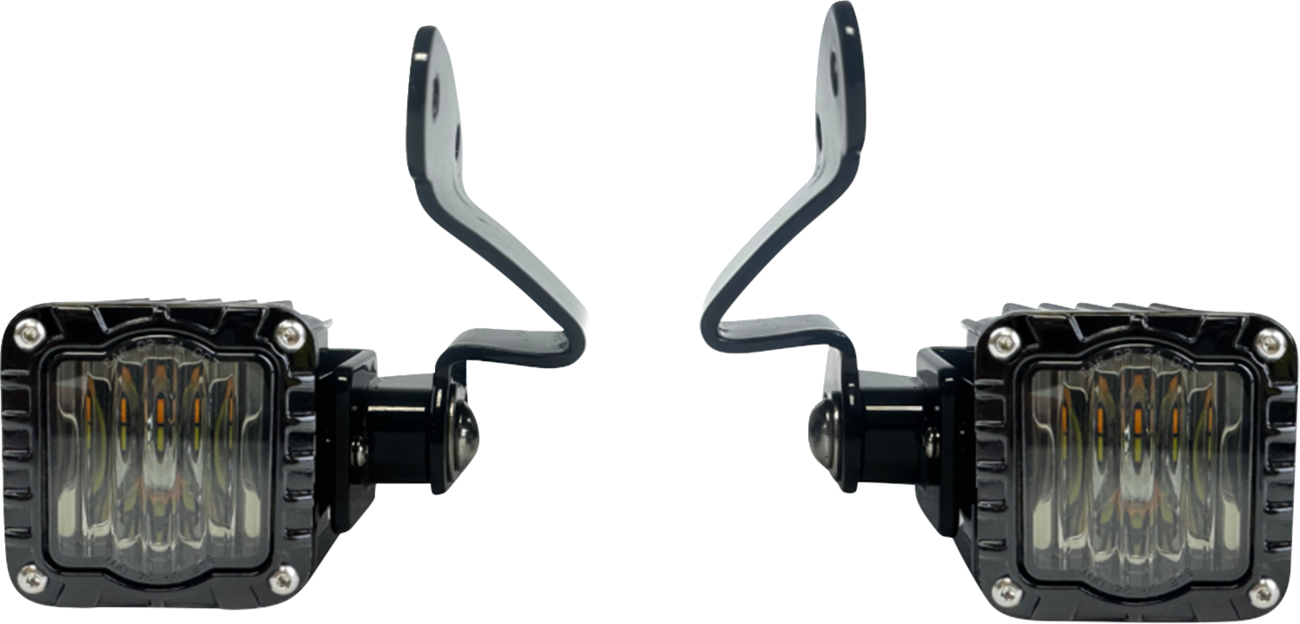 Custom Dynamics Front Turn Signals - Shark Demon® - LED - Amber/White - Smoke