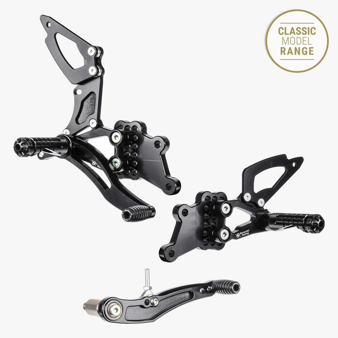 Bonamici Racing Adjustable Rearsets - Suzuki GSX-R 600-750