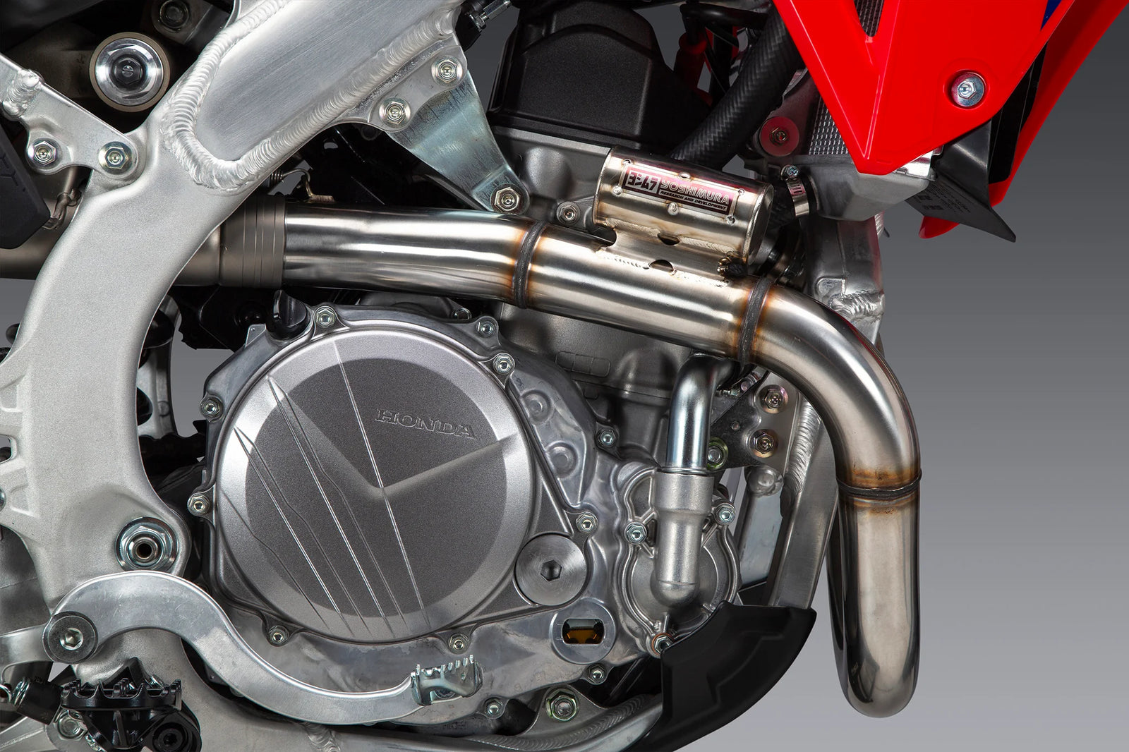 Yoshimura CRF450R/RX 25-26 RS-12 Stainless Full Exhaust, W/ Stainless Muffler