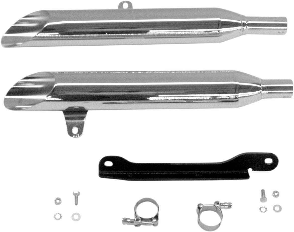Cobra Complete Slip-On Mufflers - Slash-Cut - XV1600/1700 Road Star