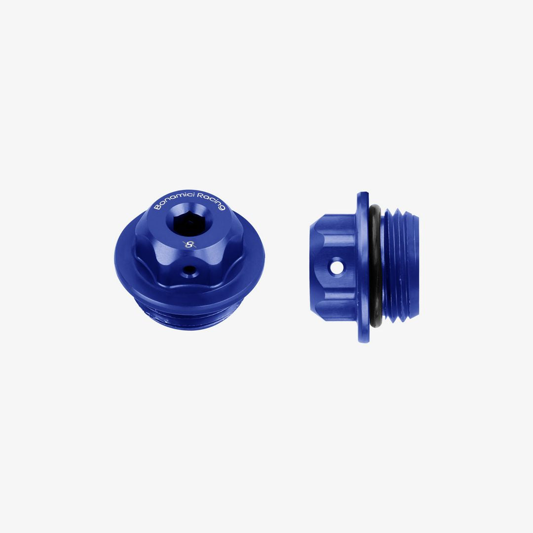 Bonamici Racing Oil Cap - M24x2 - Blue