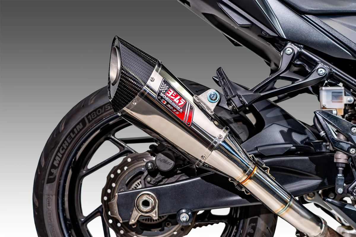 Yoshimura GSR750 2011-16 / GSX-S750 17-23 R-11 Stainless Slip-On Exhaust, W/ Stainless Muffler