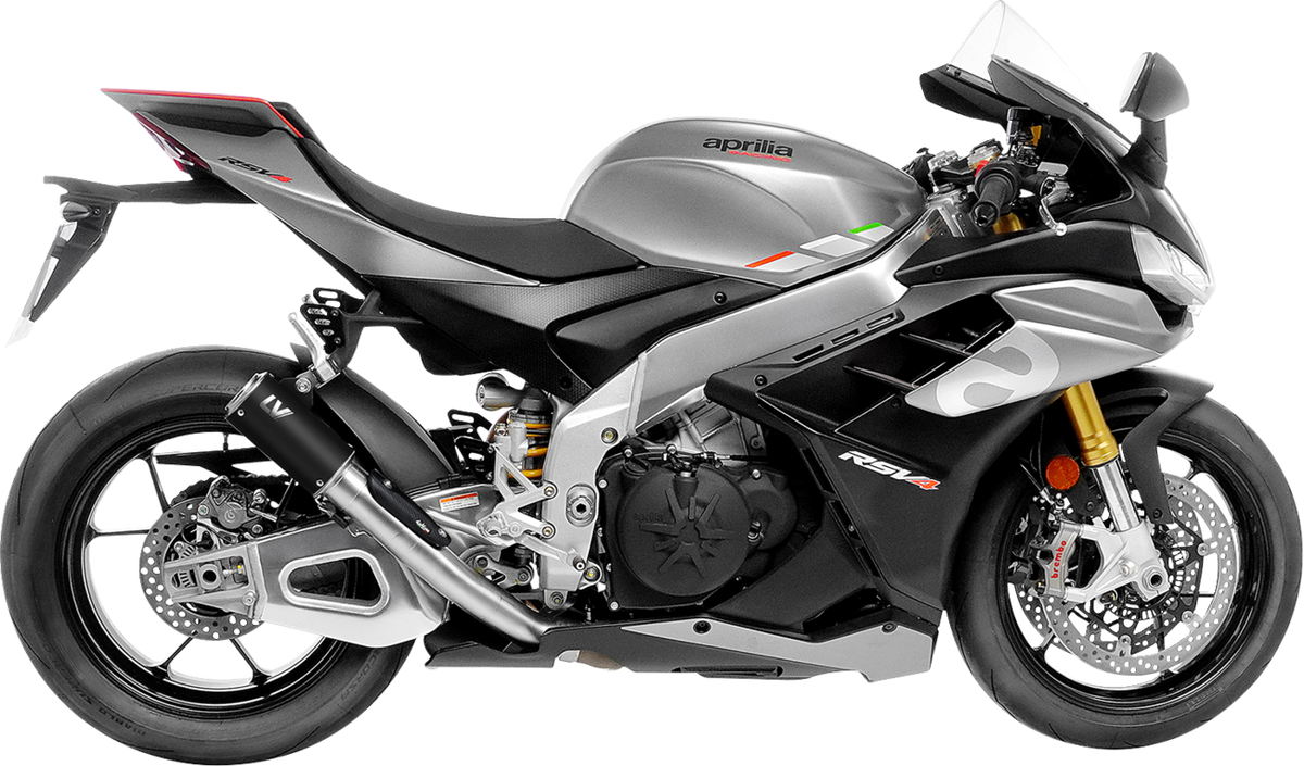 LeoVince LV Corsa S Black Edition Slip-On Muffler - Aprilia RSV4 Tuono V4