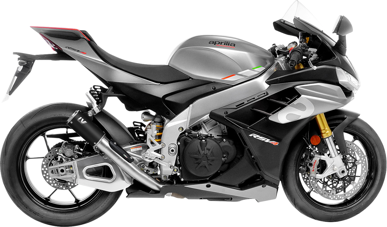 LeoVince LV Corsa S Black Edition Slip-On Muffler - Aprilia RSV4 Tuono V4