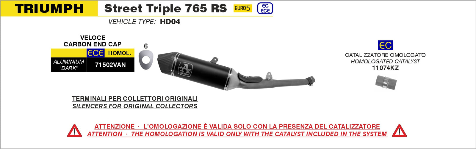Arrow 11074KZ Catalytic Converter Kit