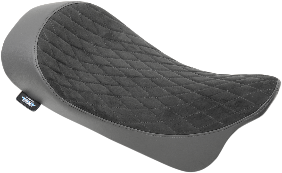 Drag Specialties Seats Solo Seat - Faux Suede - Diamond - FL '08-'23