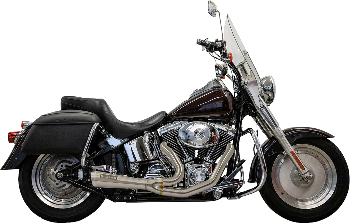 Bassani Xhaust 2-Into-1 Ripper Exhaust System - Short - Stainless - Twin Cam Softails