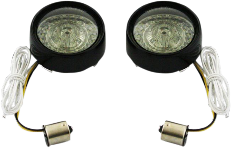 Custom Dynamics Bullet Turn Signal - 1156 - Gloss Black - Smoke Lens