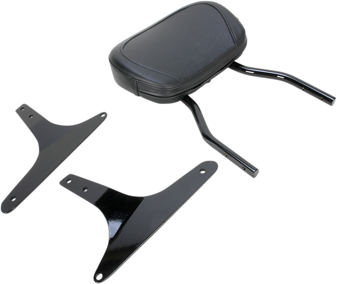 Cobra Round Sissy Bar - Standard - Black - Softail