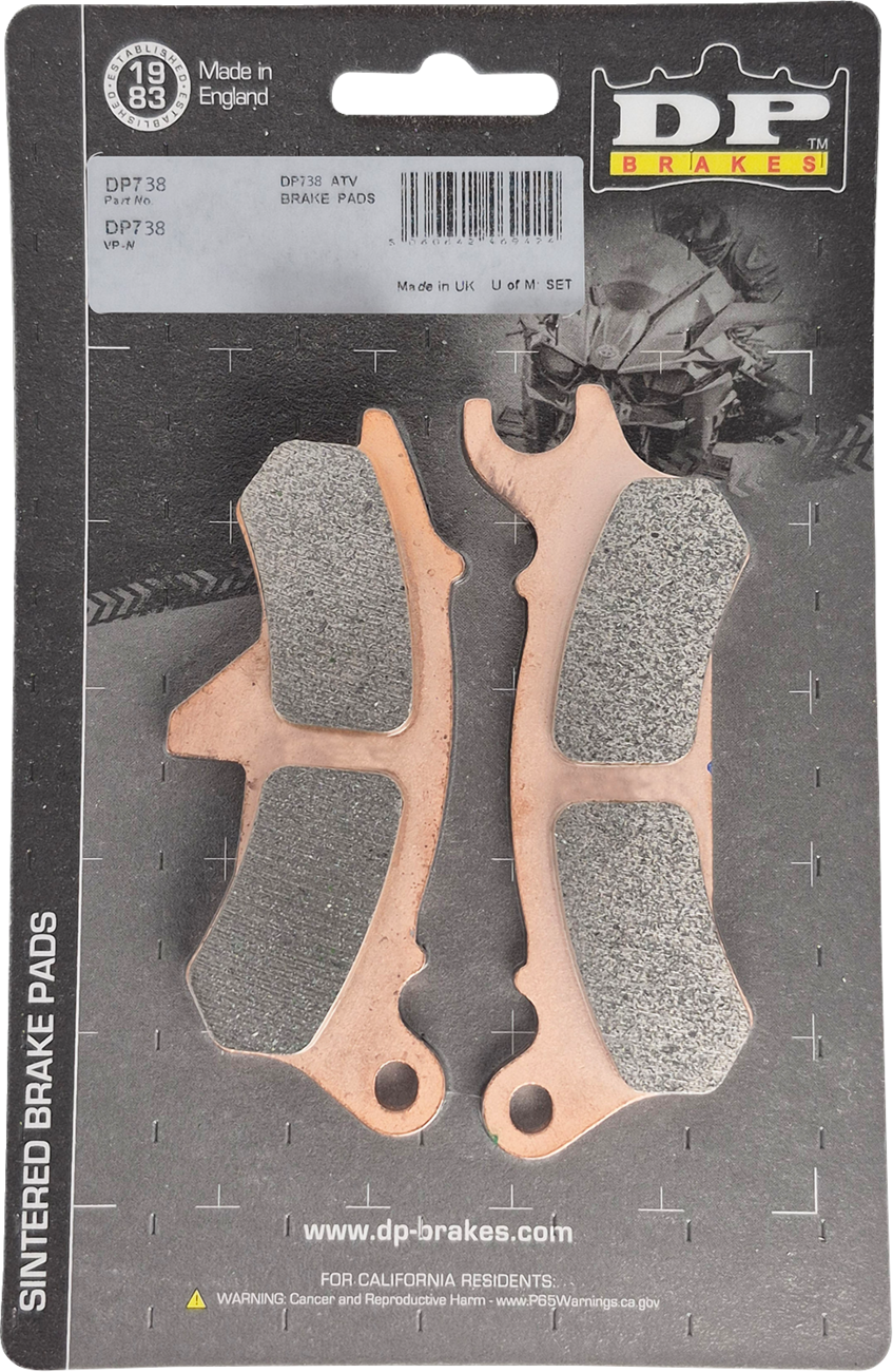 DP Brakes Sintered Brake Pads - Kawasaki Ridge Ranch - Front Left