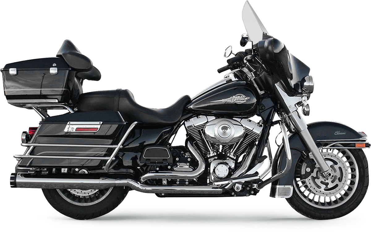 Bassani Xhaust True-Dual Down Under Headpipes - Chrome - FL '09-'16