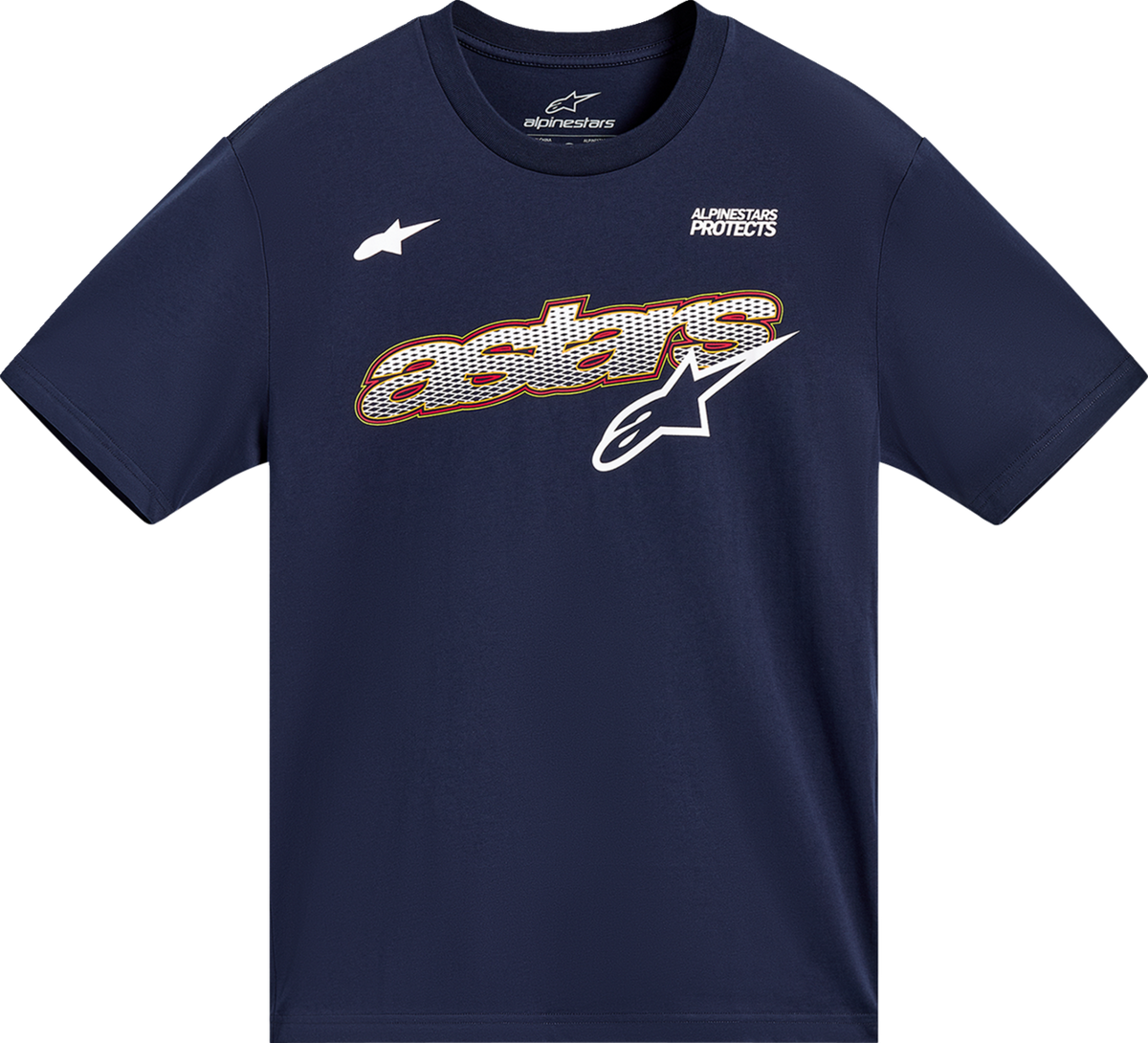 Alpinestars Cypress CSF T-Shirt - Navy / Red / White / Yellow / XL